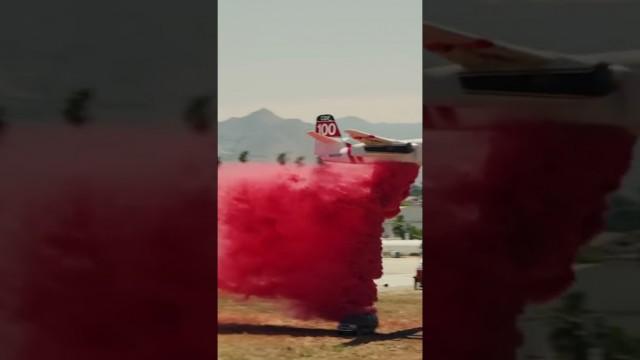 Plane Crushes Car with Water