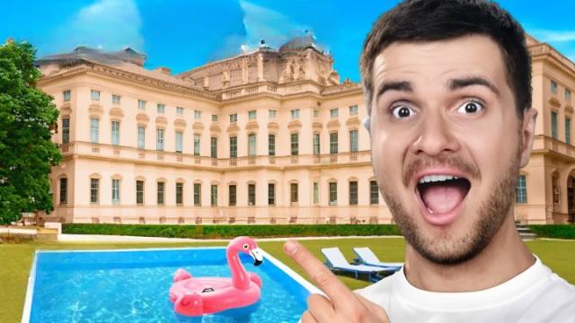 On vit 24H dans un PALAIS à 60 MILLIONS d’Euros ! (+ un cache cache de riches)