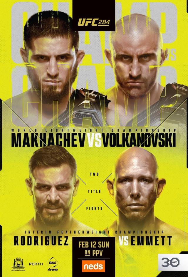 UFC 284: Makhachev vs. Volkanovski