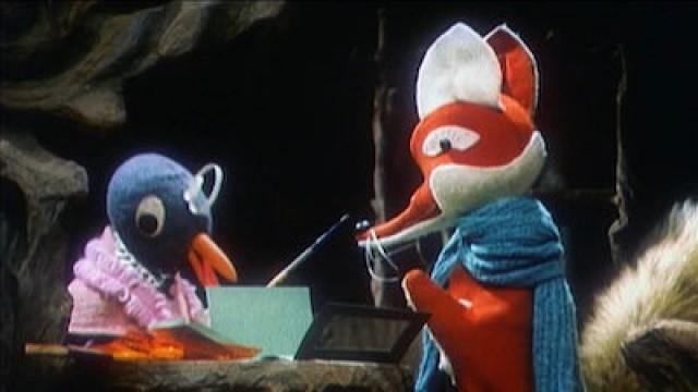 Herr Fuchs bastelt eine Laterne