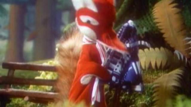 Herr Fuchs borgt sich einen Sonnenschirm