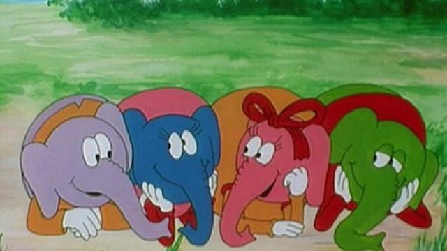 Elefant im Spinnennetz