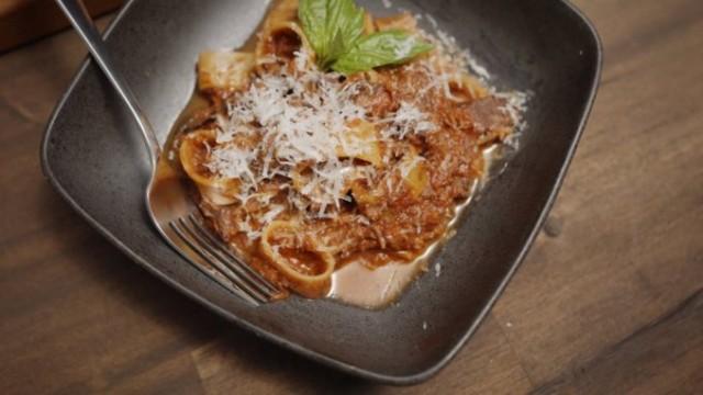 Boar Ragu and Blackened Steelhead