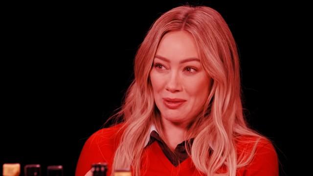 Hilary Duff Tests Her Luck While Eating Spicy Wings