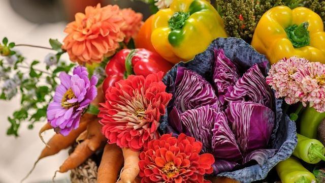 Vegetables and Flowers