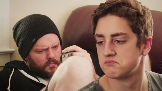 When your friend hides his phone from you